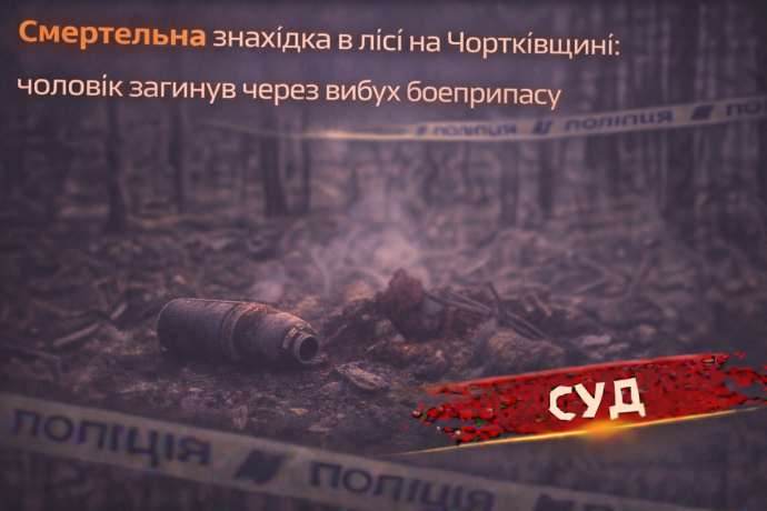 Смертельна знахідка в лісі на Чортківщині: чоловік загинув через вибух боєприпасу