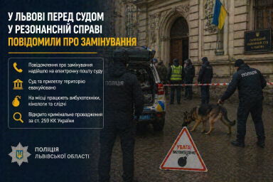 У Львові перед судом у резонансній справі повідомили про замінування