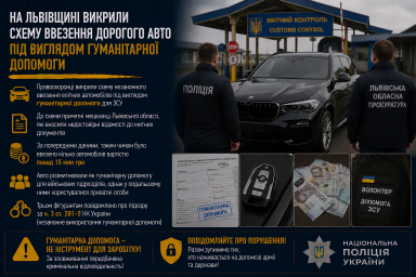 На Львівщині викрили схему ввезення дорогого авто під виглядом гуманітарної допомоги