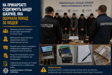 На Прикарпатті судитимуть банду шахраїв, яка ошукала понад 30 людей