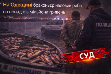 На Одещині браконьєр наловив риби на понад пів мільйона гривень На Одещині браконьєр наловив риби на понад пів мільйона гривень