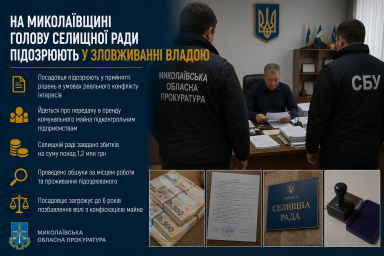 На Миколаївщині голову селищної ради підозрюють у зловживанні владою