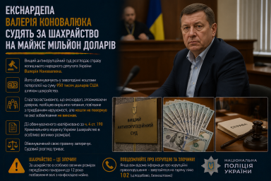 Екснардепа Валерія Коновалюка судять за шахрайство на майже мільйон доларів