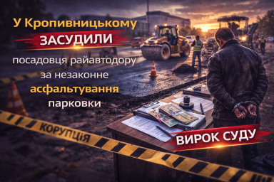 У Кропивницькому засудили посадовця райавтодору за незаконне асфальтування парковки