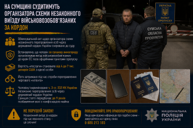 На Сумщині судитимуть організатора схеми незаконного виїзду військовозобов&rsquo;язаних за кордон
