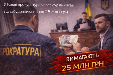 У Києві прокуратура через суд вимагає від забудовника понад 25 млн грн