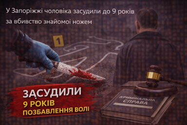 У Запоріжжі чоловіка засудили до 9 років за вбивство знайомої ножем