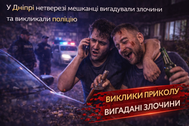 У Дніпрі нетверезі мешканці вигадували злочини та викликали поліцію