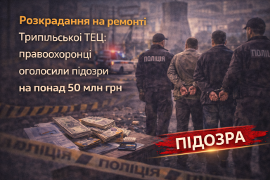 Розкрадання на ремонті Трипільської ТЕЦ: правоохоронці оголосили підозри на понад 50 млн грн