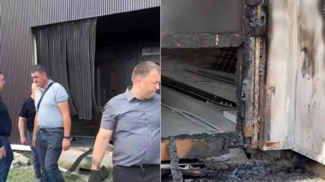 У Самборі підпалили будинок смутку на кладовищі
