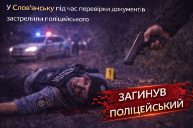 У Слов&rsquo;янську під час перевірки документів застрелили поліцейського