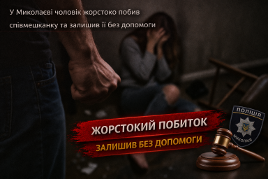 У Миколаєві чоловік жорстоко побив співмешканку та залишив її без допомоги