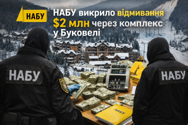 НАБУ викрило відмивання $2 млн через комплекс у Буковелі НАБУ викрило відмивання $2 млн через комплекс у Буковелі