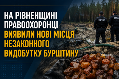 На Рівненщині правоохоронці виявили нові місця незаконного видобутку бурштину На Рівненщині правоохоронці виявили нові місця незаконного видобутку бурштину